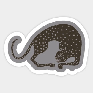 Blockprint Cat Sticker